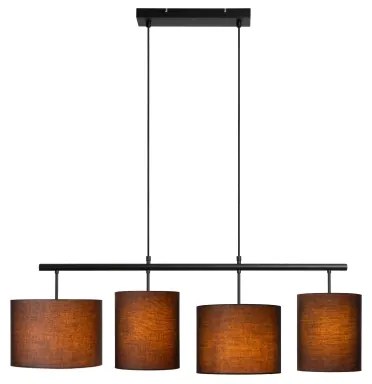 Lustră pe cablu Lucide 45409/04/30 MAYA 4xE27/40W/230V negru