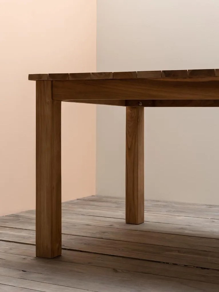 Masa dining de exterior, din lemn de tec, Tirama