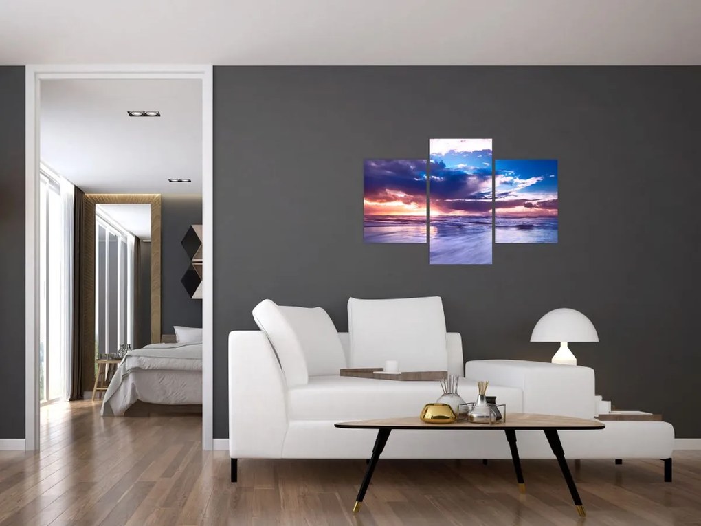 Tablou - Apus de soare la mare (90x60 cm)