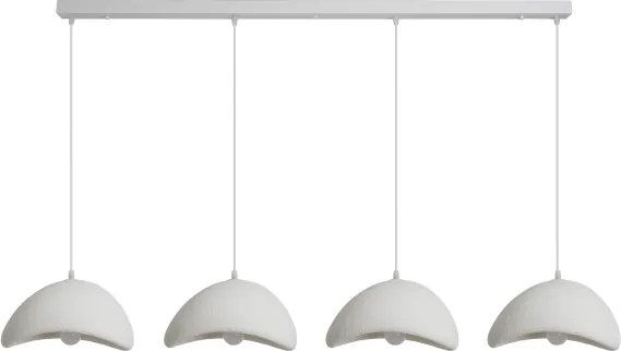 BRILAGI - Candelabru suspendat cu cablu WABI SABI 4xE27/60W/230V alb