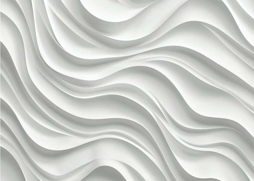 Tablou - Valuri Albe 3D (70x50 cm)