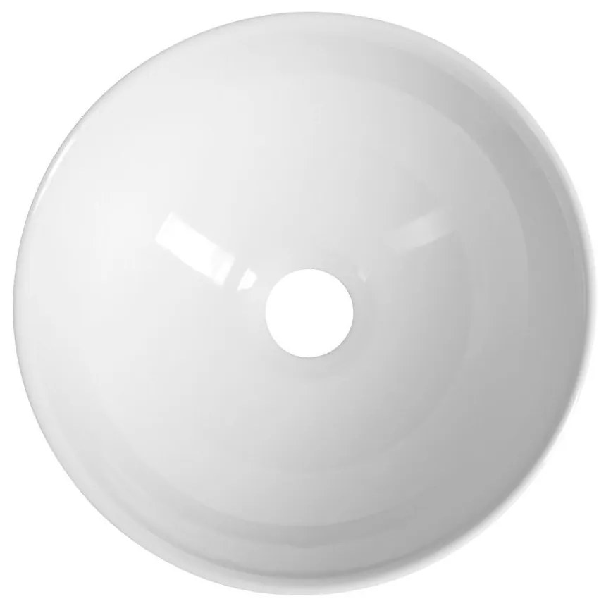 Chiuvetă albă rotundă din ceramică ø 28 cm Aster – Sapho
