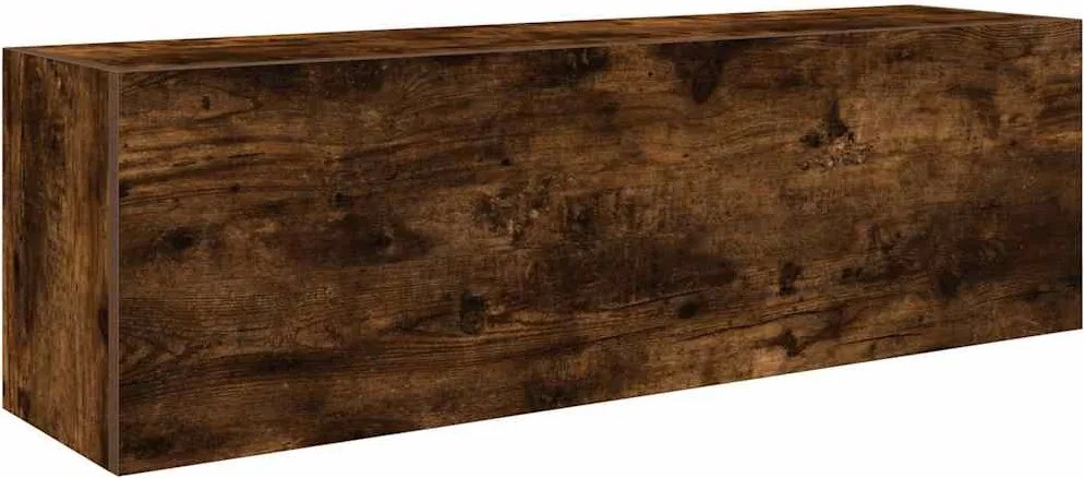 vidaXL Dulap perete baie, stejar fumuriu, 100x25x30 cm, lemn prelucrat