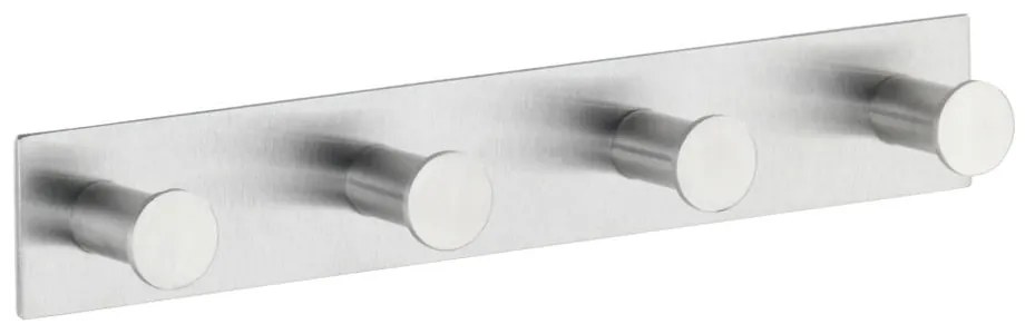 Cuier autoadeziv pentru perete cu 4 cârlige Wenko Celano, argintiu