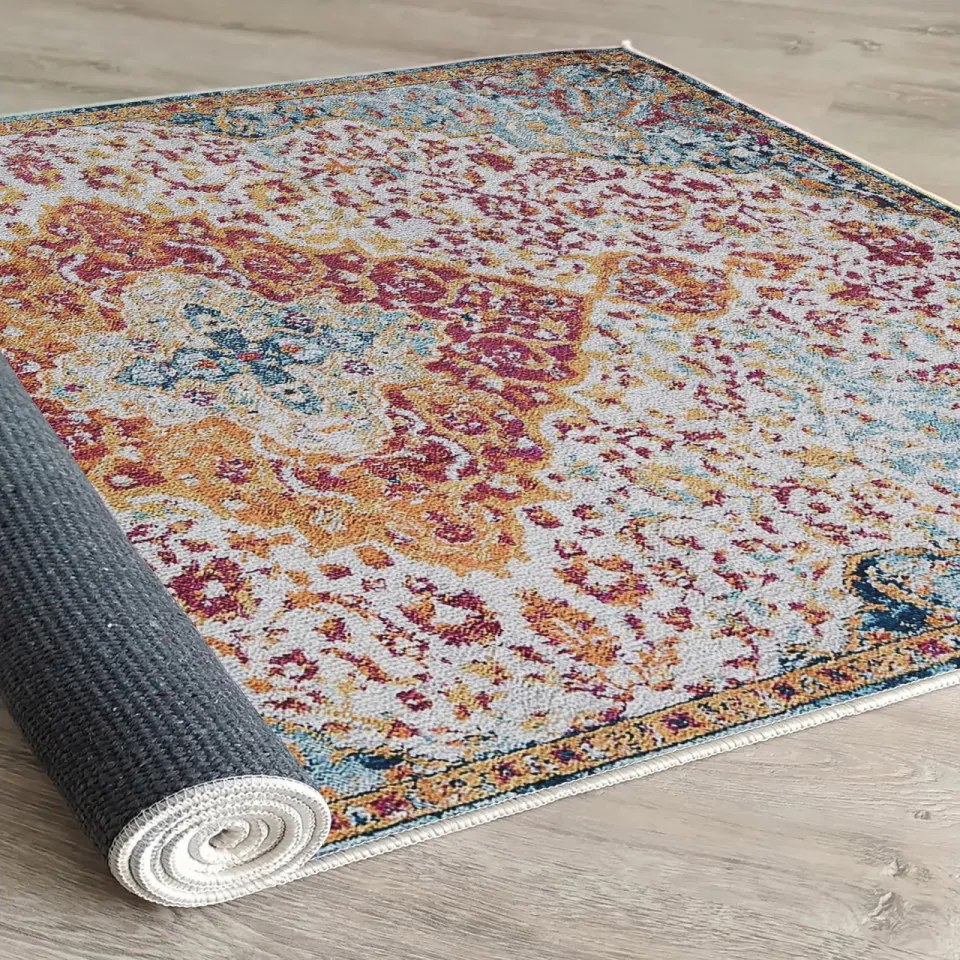 Covor Living WOOPAMUK176, 120 x 180 cm, Bumbac / Poliester, Multicolor