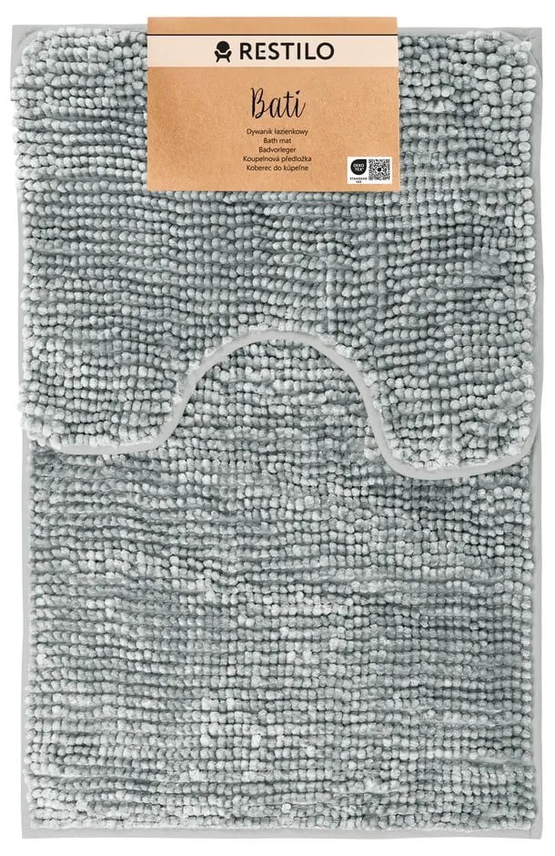 Set 2 covorașe de baie AmeliaHome Bati, gri