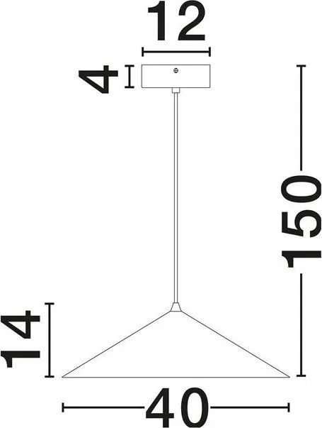Lustra, Pendul modern DARIO auriu