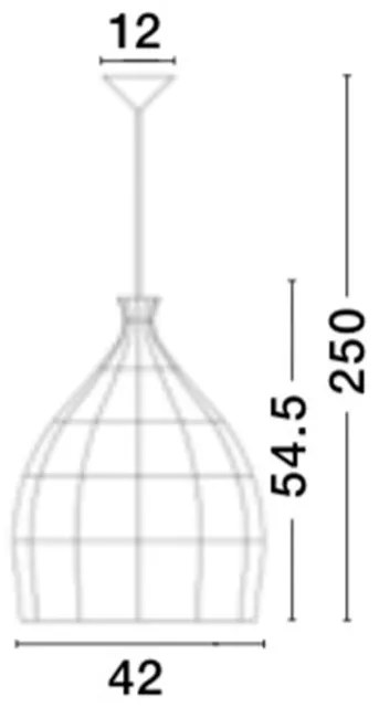 Lustra boho style design natural 42cm Destin NVL-9586702