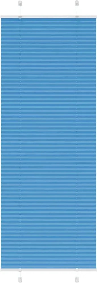 vidaXL Jaluzea plisată Albastru 75x200 cm Lățime țesătură 74,4 cm