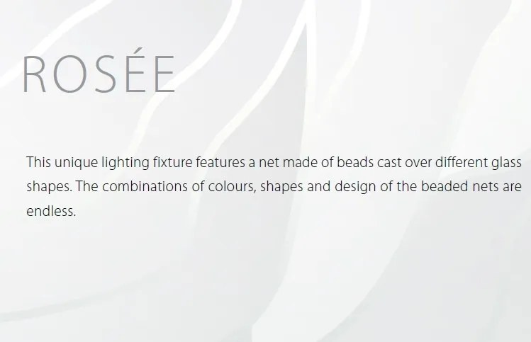 Lustra moderna Vision, eleganta, design LUX acoperita cu cristale ROSÉE BELL