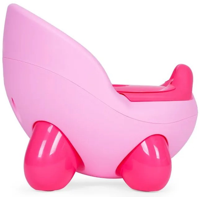 Ghiveci cu inserție detașabilă, picioare anti-alunecare roz