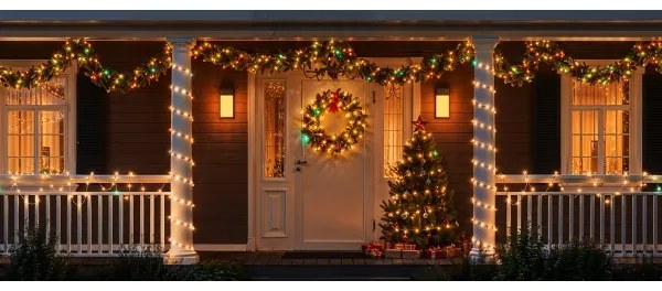 Instalație LED RGBICW de Crăciun de exterior Govee 2700-6500K 20m Wi-Fi Matter IP66