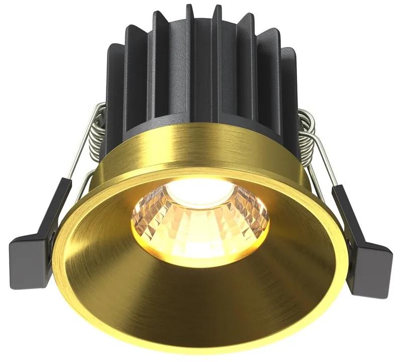 Spot LED incastrabil iluminat tehnic Round D-6cm auriu