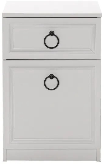 Noptieră 63x40 cm alb