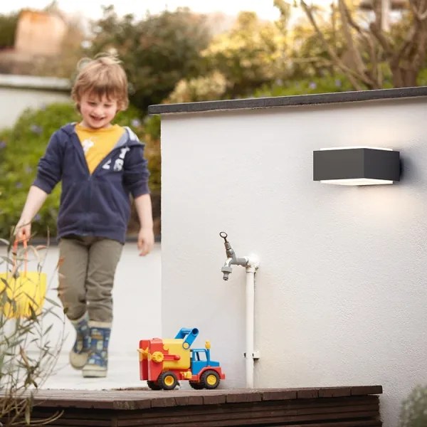 Philips 17337/93/PN - Aplică perete exterior MYGARDEN HEDGEHOG 1xE27/42W