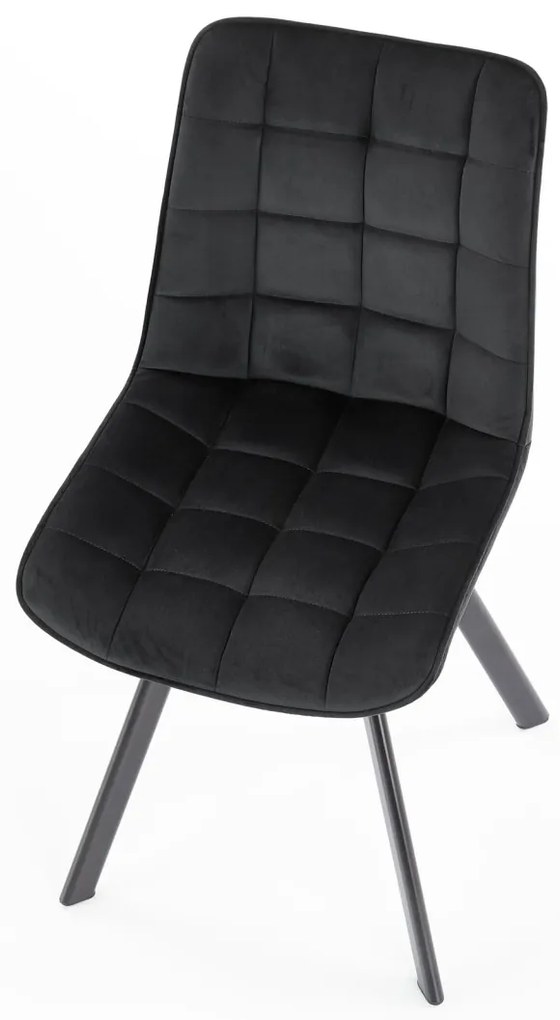 Scaun K332 velvet negru