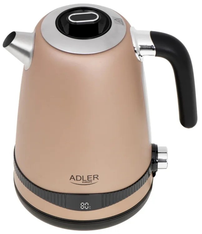 Ceainic electric cu mentenanta termica Adler, 1,7 L, 2200W, Setare 40-100°C, Auriu