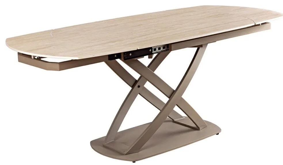 Masa extensibila cu design prin rotire Inception 130-190cm natur