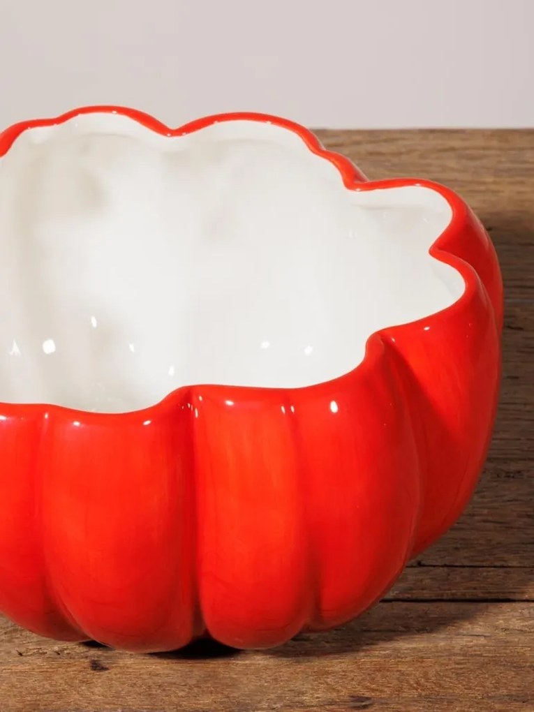 Bol de supa, cu capac, din ceramica, D19cm, Tomato