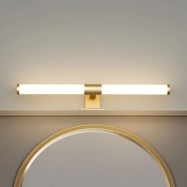 Aplică LED 2în1 pentru oglindă de baie APA LED/6W/230V 40 cm IP44 auriu