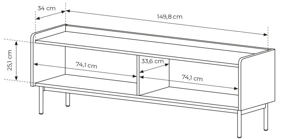 Masă TV Lemenn 150 (bej). 1097461