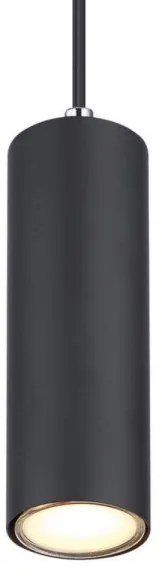 Lustră pe cablu ROBBY 1xGU10/35W/230V neagră Globo 57911HB