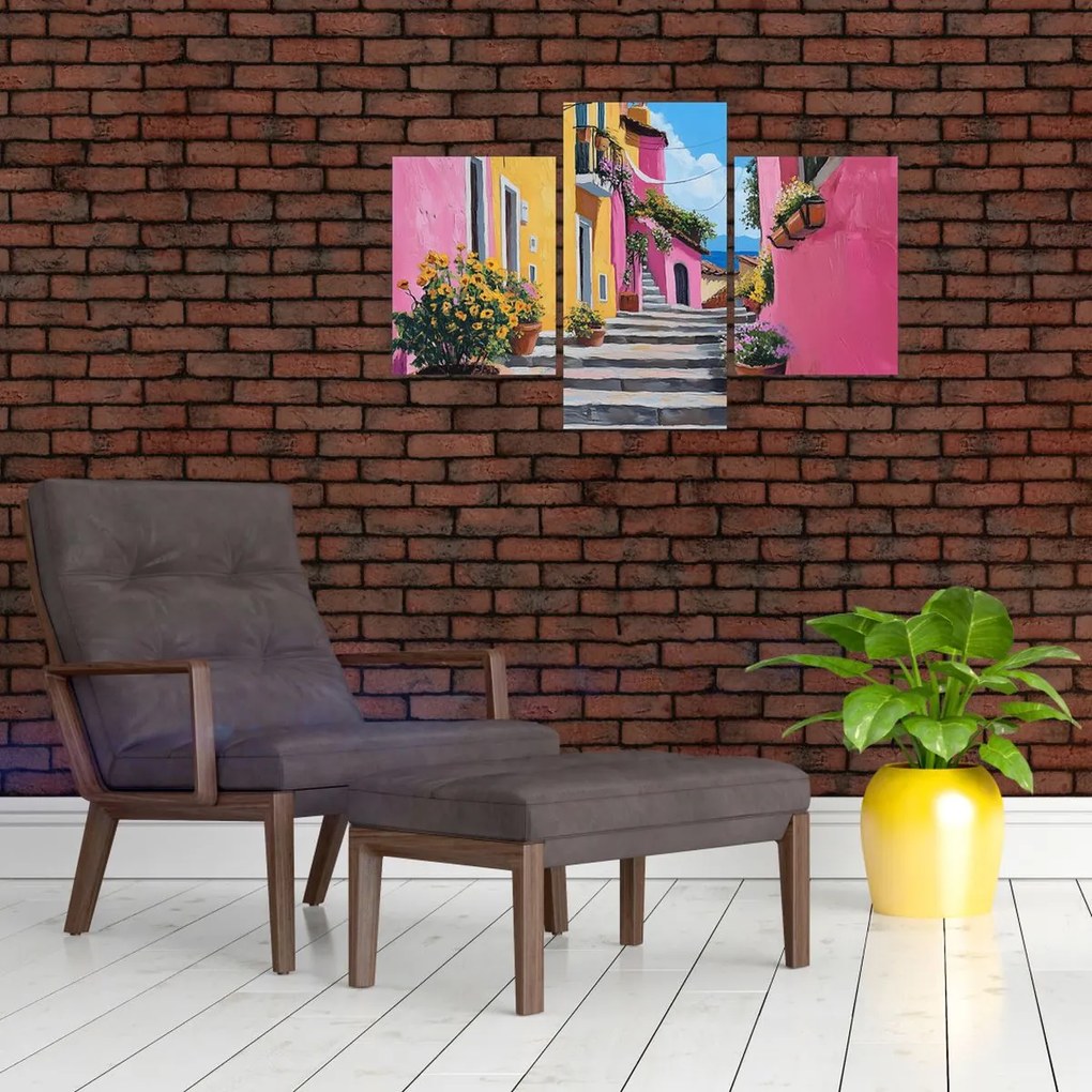 Tablou - Alee roz (90x60 cm)