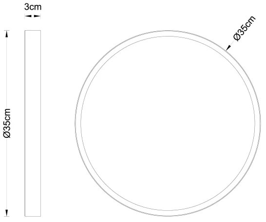 Plafonieră LED TIBEY LED/22W/230V d. 35 cm Globo 12381-22