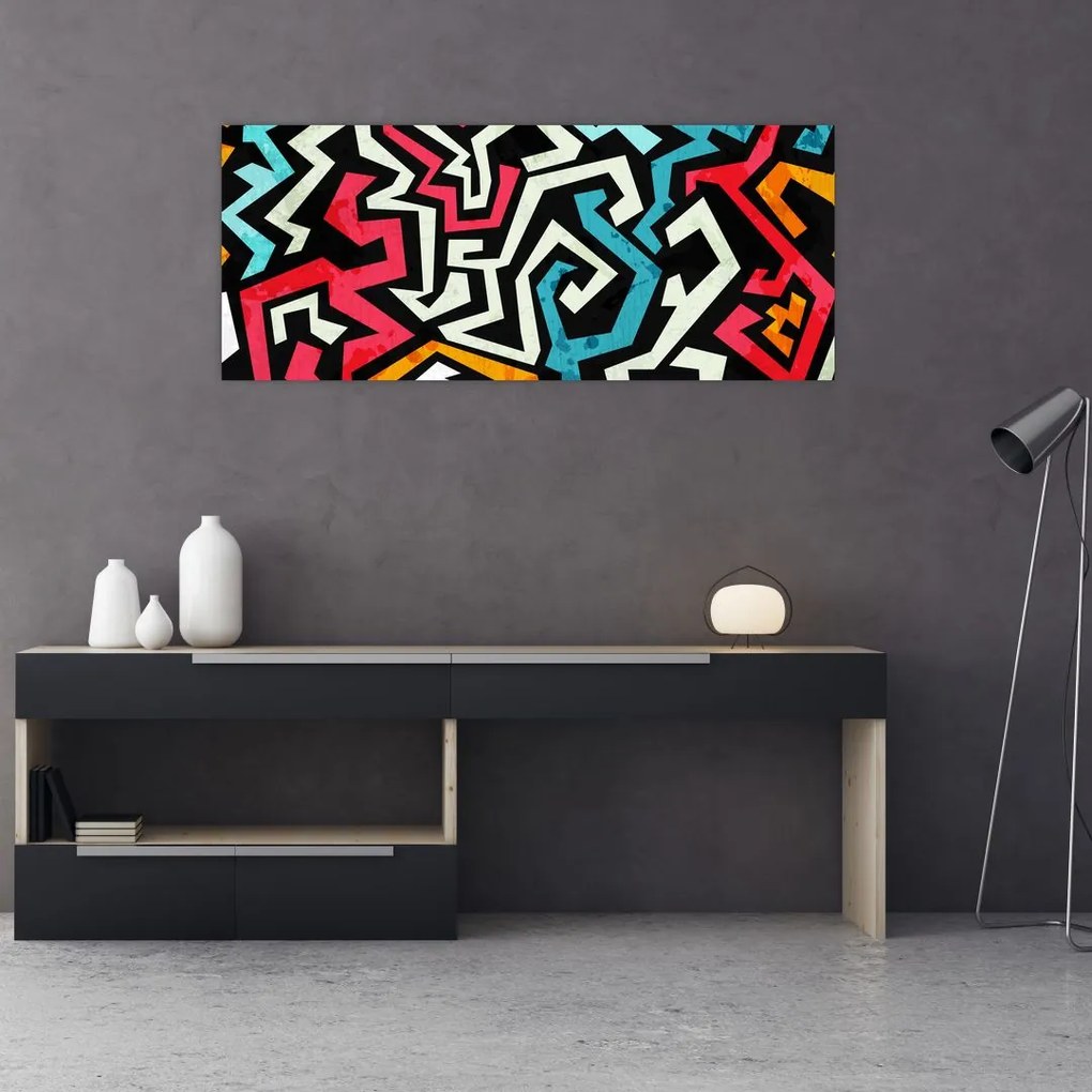 Tablouabstracție grafică (120x50 cm)