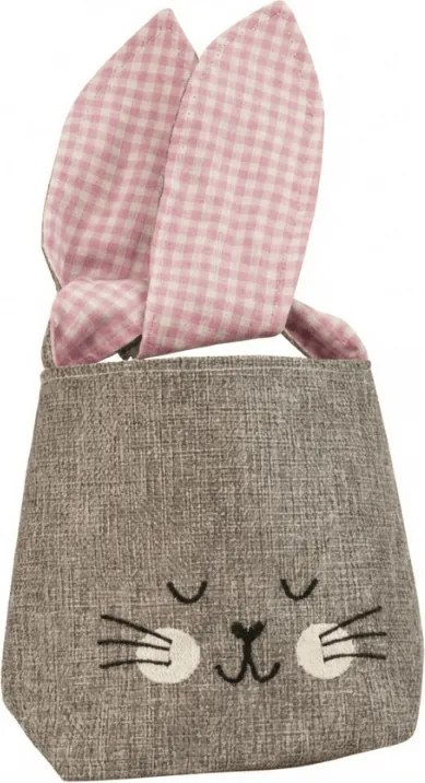 Sac din material NATURO sub forma de iepure, 14x14 cm - mai multe variante Culoare: Roz