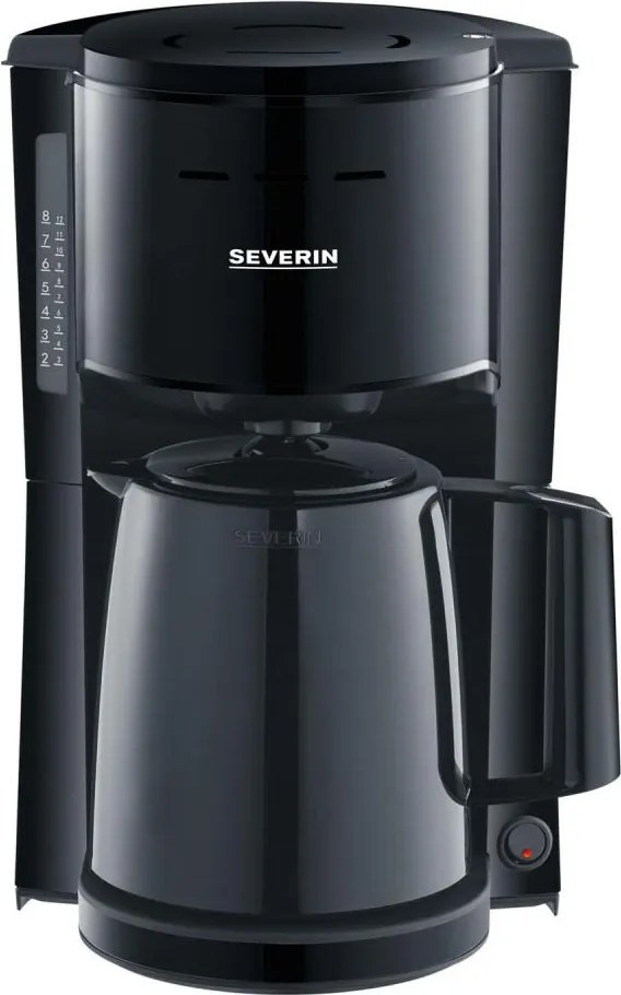 Severin KA 9306 - Cafetieră cu carafă termică 1 l 1000W/230V neagră