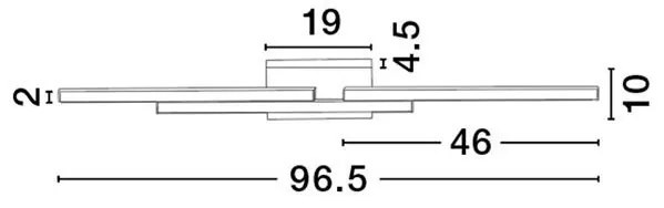 Aplica LED pentru oglinda baie IP44 CHART 31W aurie