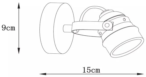 Lucide 77974/05/17 - Spot LED CIGAL 1xGU10/5W/230V de cupru