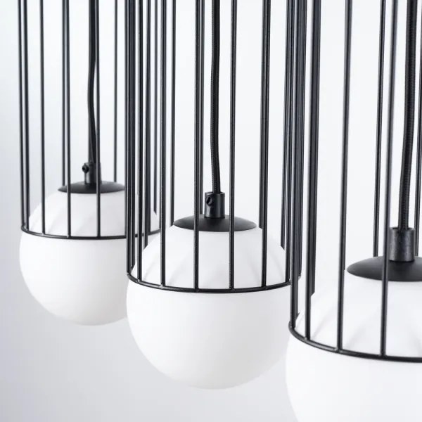 Lustră pe cablu Sollux SL.1334 BRINA 3xG9/8W/230V negru