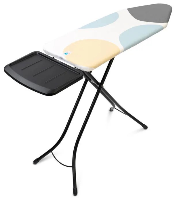Masa de calcat Brabantia C 1003374, 124x45 cm, 7 pozitii de reglare, Suport generator de abur, Alb/Gri