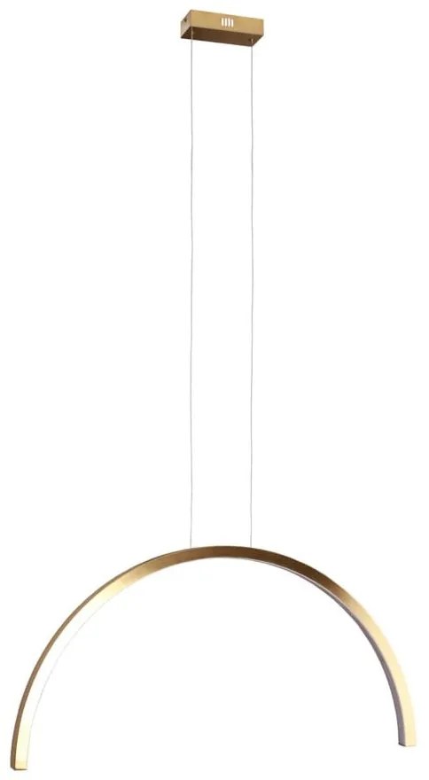 Lustra LED design decorativ modern Trio Arc I Brusched Gold