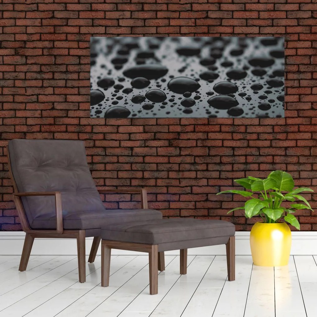 Tablou cu picături de apă (120x50 cm)