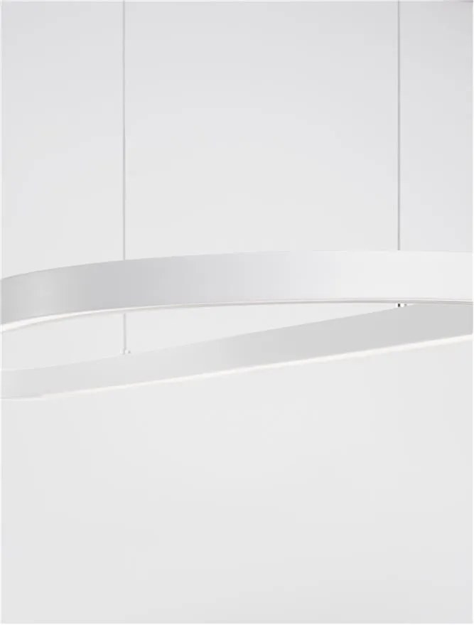 Lustra LED suspendata design modern QUERALT alba