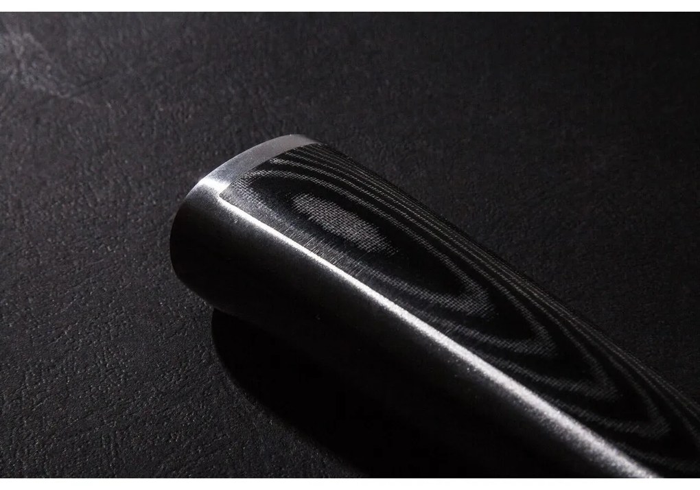 Set de cuțite G21 Damascus Premium în bloc debambus, 4 bucăți + piatră de ascuțit