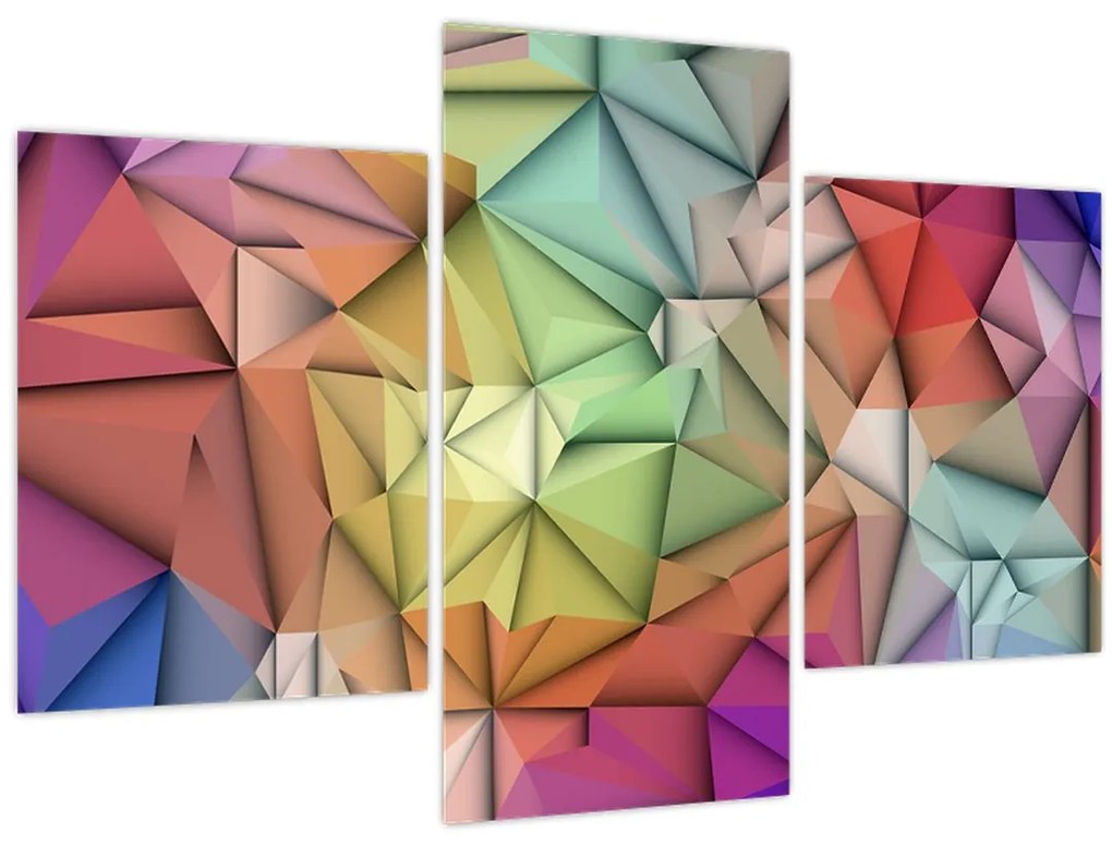 Tablou - Abstracția poligonală (90x60 cm)