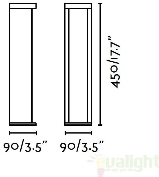Stalp de exterior cu iluminat LED cu design modern decorativ, CHANDRA 72298