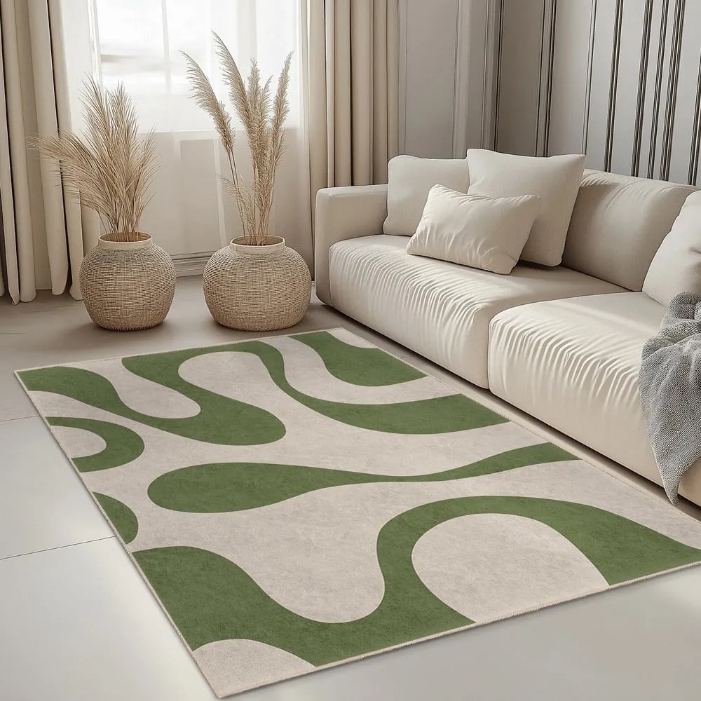 Covor verde lavabil 80x150 cm Matcha Latte – Mila Home