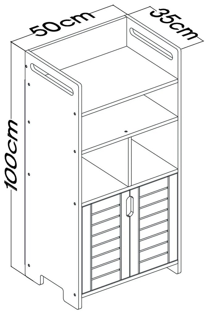 Dulap de baie Porluntto 1 (breza). 1124234