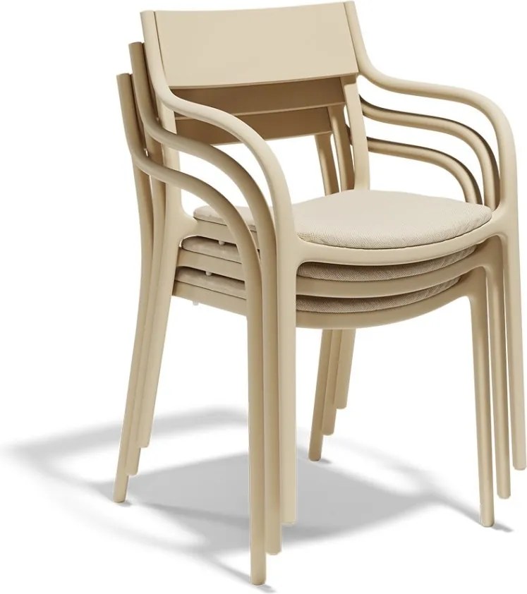 Set de 4 scaune exterior MADISON tapitat