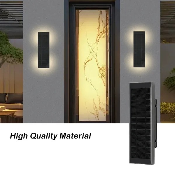 Brilagi - Aplică solară de perete SUN, LED 2,5W, 230V, 30 cm, 2000 mAh, IP44