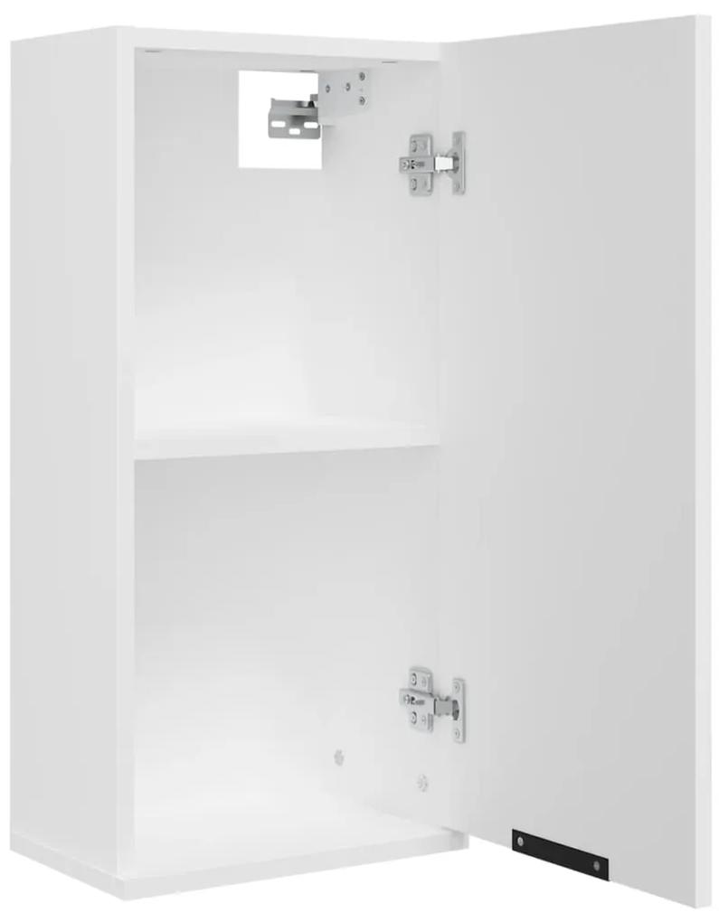Dulap de baie montat pe perete, alb, 32x20x67 cm Alb, 1