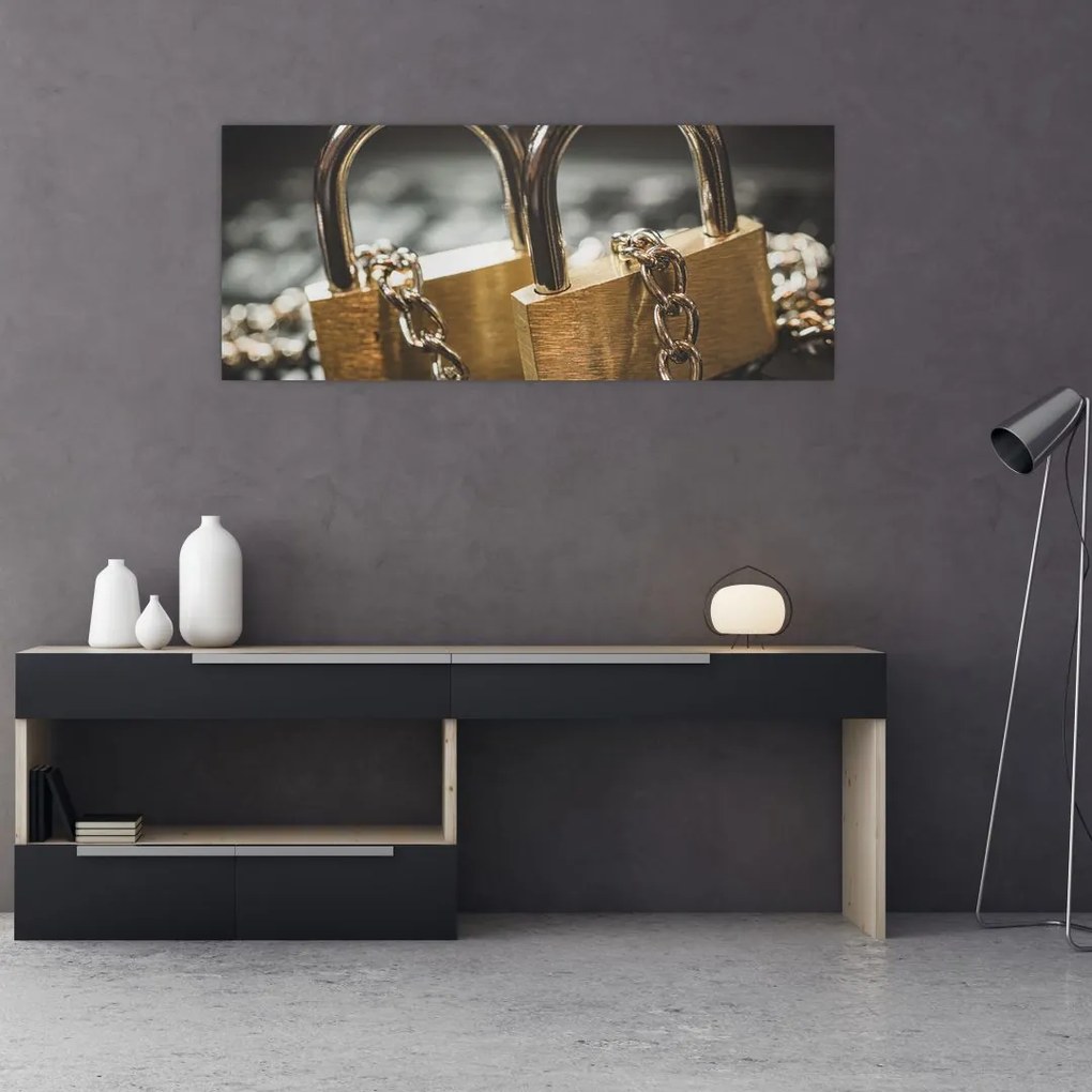 Tablou cu două cetăți (120x50 cm)