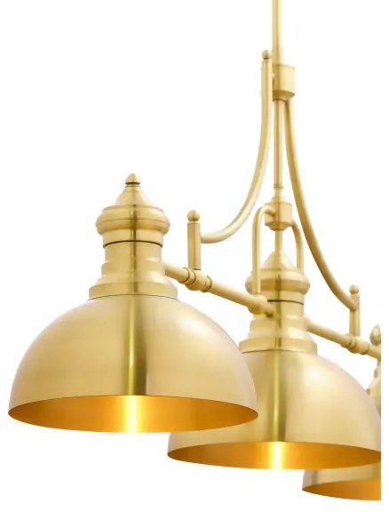 Jupiter 1915 - Lustr pe tijă PLATINO 3xE27/60W/230V alama