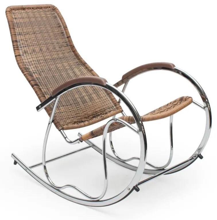 Fotoliu balansoar GRACEA, maro