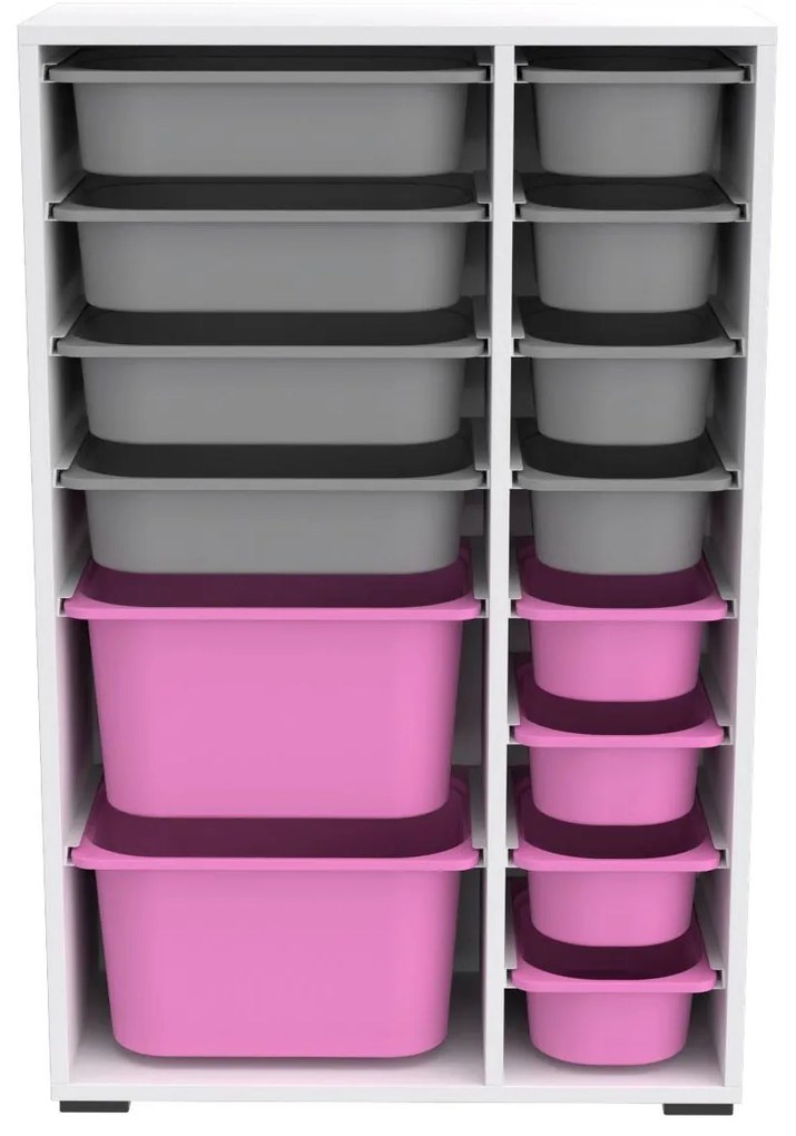 Organizator jucării Dremonka 7 (alb + Gri + roz). 1124307